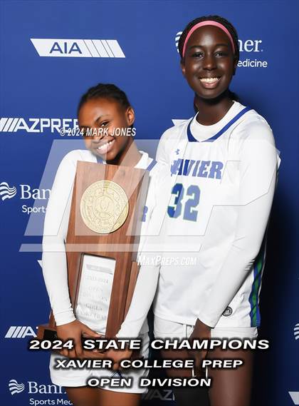 Thumbnail 1 in Xavier College Prep vs. Desert Vista (AIA Open Final - Awards) photogallery.