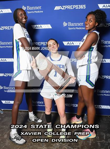 Thumbnail 3 in Xavier College Prep vs. Desert Vista (AIA Open Final - Awards) photogallery.