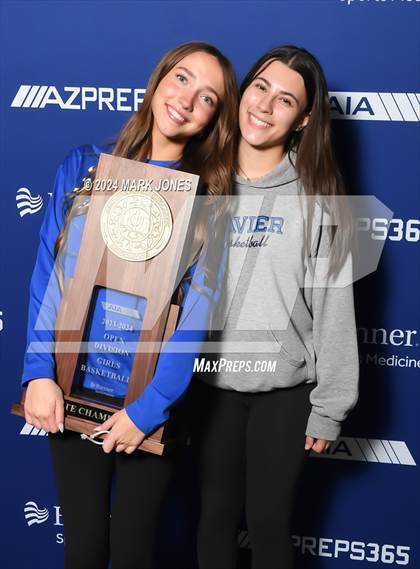 Thumbnail 3 in Xavier College Prep vs. Desert Vista (AIA Open Final - Awards) photogallery.