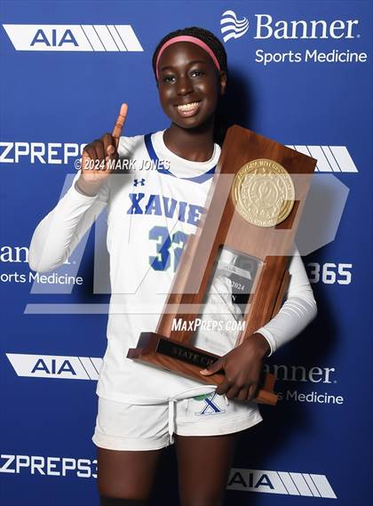 Thumbnail 2 in Xavier College Prep vs. Desert Vista (AIA Open Final - Awards) photogallery.