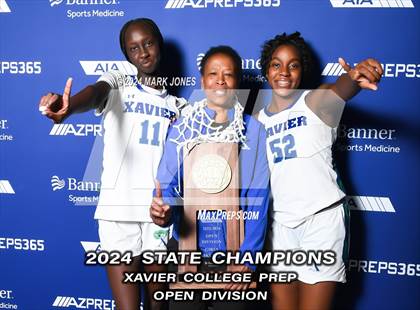 Thumbnail 1 in Xavier College Prep vs. Desert Vista (AIA Open Final - Awards) photogallery.
