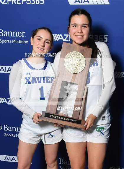 Thumbnail 3 in Xavier College Prep vs. Desert Vista (AIA Open Final - Awards) photogallery.
