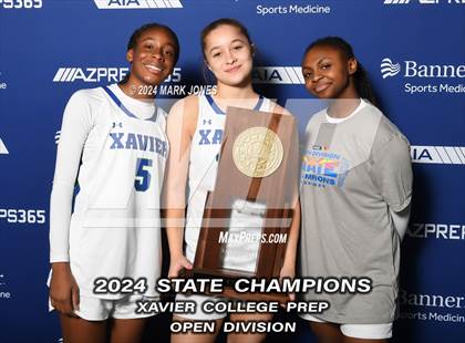 Thumbnail 3 in Xavier College Prep vs. Desert Vista (AIA Open Final - Awards) photogallery.