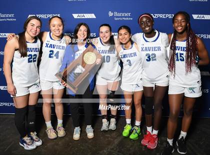 Thumbnail 2 in Xavier College Prep vs. Desert Vista (AIA Open Final - Awards) photogallery.