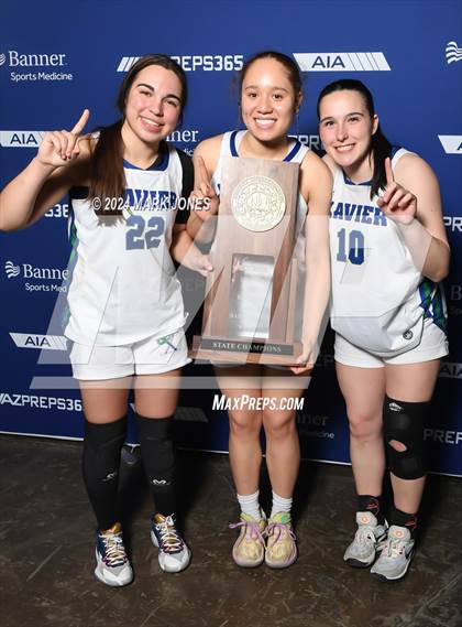 Thumbnail 2 in Xavier College Prep vs. Desert Vista (AIA Open Final - Awards) photogallery.
