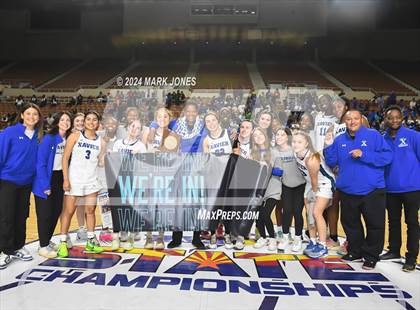 Thumbnail 3 in Xavier College Prep vs. Desert Vista (AIA Open Final - Awards) photogallery.
