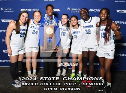 Thumbnail 2 in Xavier College Prep vs. Desert Vista (AIA Open Final - Awards) photogallery.
