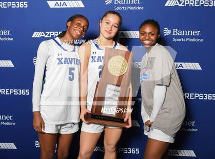 Thumbnail 3 in Xavier College Prep vs. Desert Vista (AIA Open Final - Awards) photogallery.