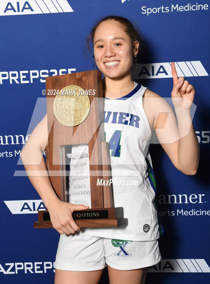 Thumbnail 2 in Xavier College Prep vs. Desert Vista (AIA Open Final - Awards) photogallery.