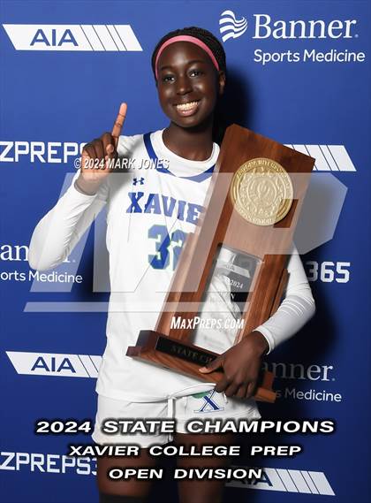 Thumbnail 3 in Xavier College Prep vs. Desert Vista (AIA Open Final - Awards) photogallery.