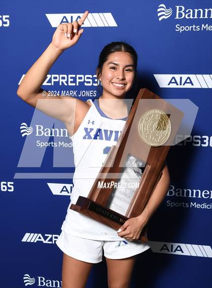 Thumbnail 3 in Xavier College Prep vs. Desert Vista (AIA Open Final - Awards) photogallery.