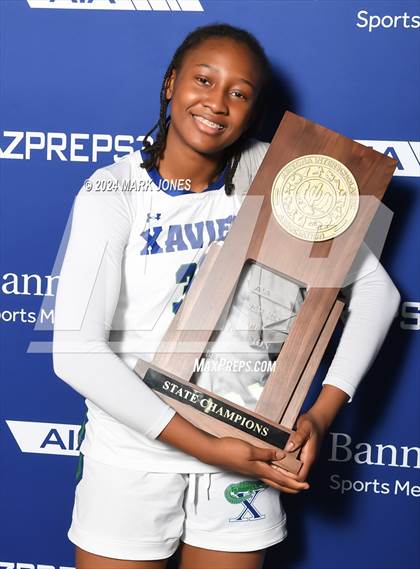 Thumbnail 3 in Xavier College Prep vs. Desert Vista (AIA Open Final - Awards) photogallery.