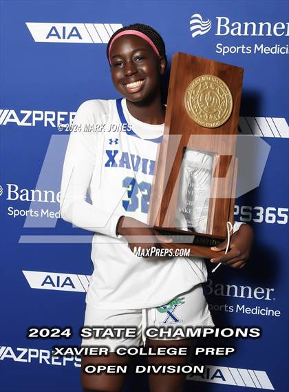 Thumbnail 2 in Xavier College Prep vs. Desert Vista (AIA Open Final - Awards) photogallery.