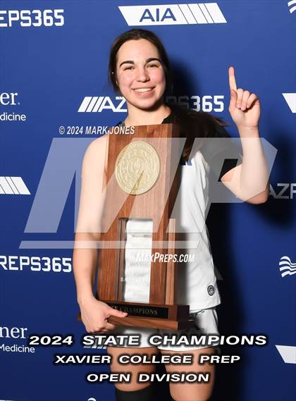 Thumbnail 3 in Xavier College Prep vs. Desert Vista (AIA Open Final - Awards) photogallery.