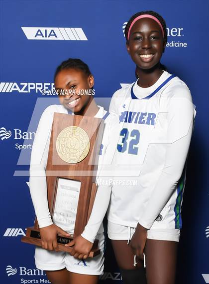 Thumbnail 3 in Xavier College Prep vs. Desert Vista (AIA Open Final - Awards) photogallery.