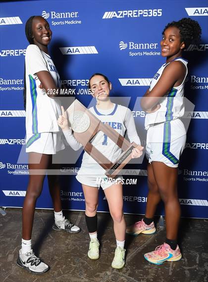 Thumbnail 2 in Xavier College Prep vs. Desert Vista (AIA Open Final - Awards) photogallery.
