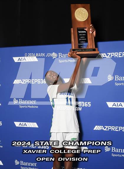 Thumbnail 3 in Xavier College Prep vs. Desert Vista (AIA Open Final - Awards) photogallery.
