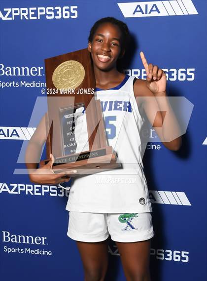 Thumbnail 1 in Xavier College Prep vs. Desert Vista (AIA Open Final - Awards) photogallery.