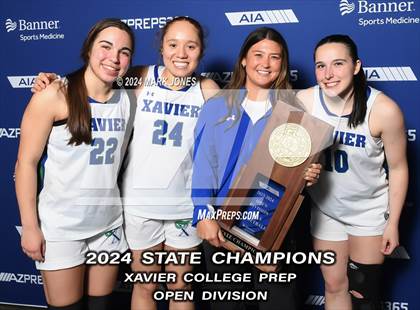 Thumbnail 1 in Xavier College Prep vs. Desert Vista (AIA Open Final - Awards) photogallery.