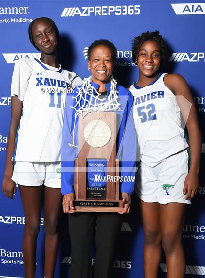 Thumbnail 1 in Xavier College Prep vs. Desert Vista (AIA Open Final - Awards) photogallery.