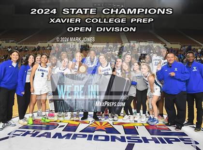 Thumbnail 1 in Xavier College Prep vs. Desert Vista (AIA Open Final - Awards) photogallery.