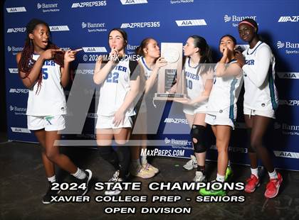 Thumbnail 3 in Xavier College Prep vs. Desert Vista (AIA Open Final - Awards) photogallery.
