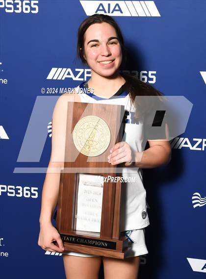 Thumbnail 3 in Xavier College Prep vs. Desert Vista (AIA Open Final - Awards) photogallery.