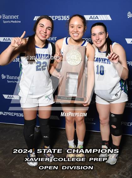 Thumbnail 3 in Xavier College Prep vs. Desert Vista (AIA Open Final - Awards) photogallery.