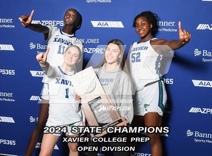 Thumbnail 3 in Xavier College Prep vs. Desert Vista (AIA Open Final - Awards) photogallery.