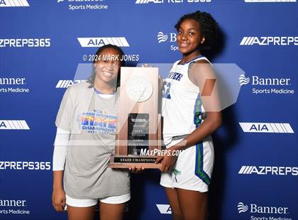 Thumbnail 1 in Xavier College Prep vs. Desert Vista (AIA Open Final - Awards) photogallery.