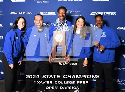 Thumbnail 1 in Xavier College Prep vs. Desert Vista (AIA Open Final - Awards) photogallery.