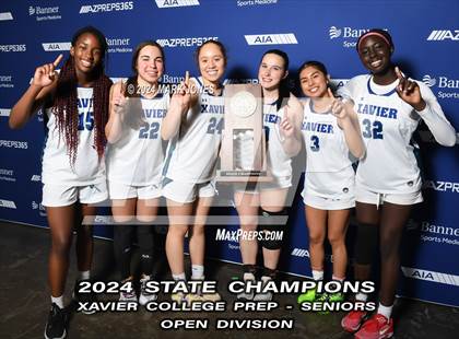 Thumbnail 3 in Xavier College Prep vs. Desert Vista (AIA Open Final - Awards) photogallery.