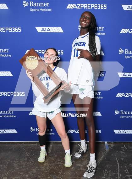 Thumbnail 1 in Xavier College Prep vs. Desert Vista (AIA Open Final - Awards) photogallery.