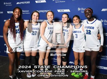 Thumbnail 2 in Xavier College Prep vs. Desert Vista (AIA Open Final - Awards) photogallery.