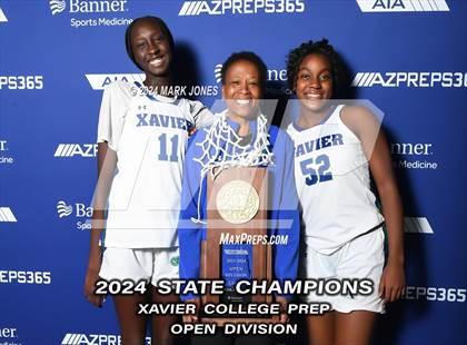 Thumbnail 3 in Xavier College Prep vs. Desert Vista (AIA Open Final - Awards) photogallery.