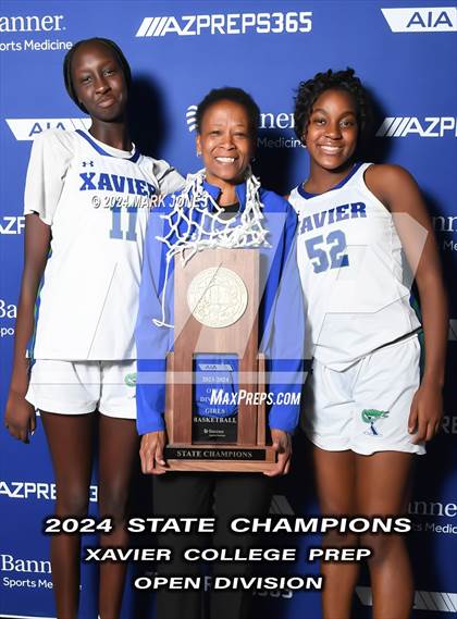 Thumbnail 2 in Xavier College Prep vs. Desert Vista (AIA Open Final - Awards) photogallery.