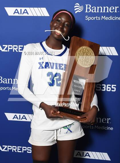 Thumbnail 3 in Xavier College Prep vs. Desert Vista (AIA Open Final - Awards) photogallery.