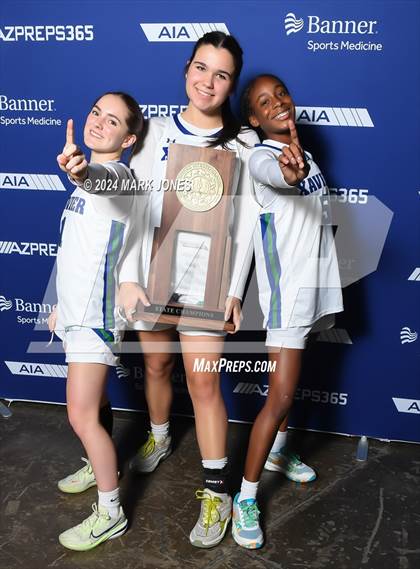 Thumbnail 3 in Xavier College Prep vs. Desert Vista (AIA Open Final - Awards) photogallery.