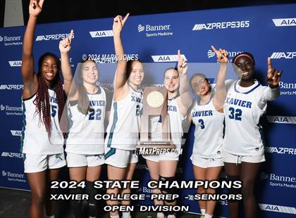 Thumbnail 1 in Xavier College Prep vs. Desert Vista (AIA Open Final - Awards) photogallery.