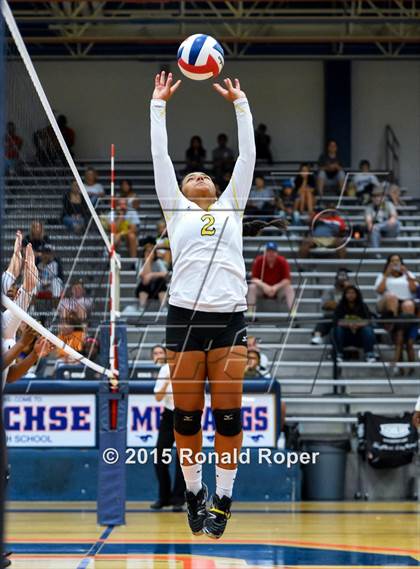 Thumbnail 2 in Texas vs Garland (Garland ISD Volleyball Tournament) photogallery.