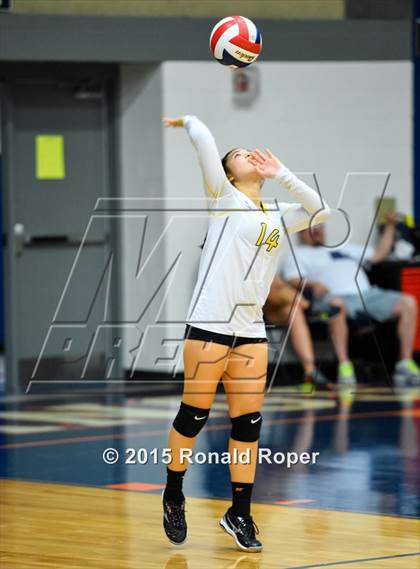 Thumbnail 2 in Texas vs Garland (Garland ISD Volleyball Tournament) photogallery.