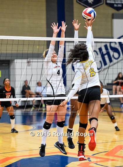 Thumbnail 2 in Texas vs Garland (Garland ISD Volleyball Tournament) photogallery.