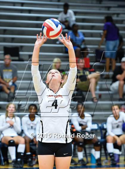 Thumbnail 2 in Texas vs Garland (Garland ISD Volleyball Tournament) photogallery.