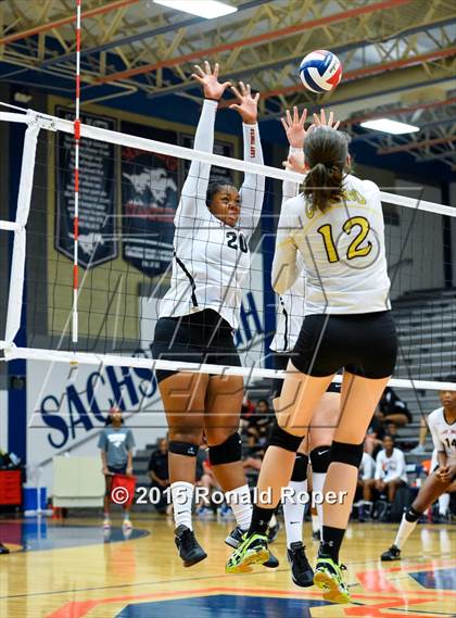 Thumbnail 3 in Texas vs Garland (Garland ISD Volleyball Tournament) photogallery.