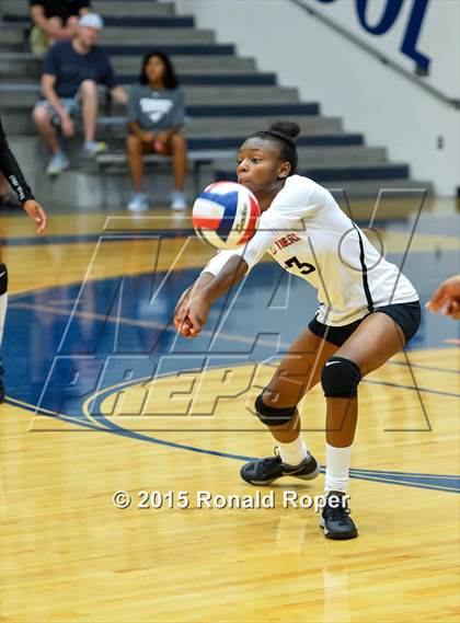 Thumbnail 2 in Texas vs Garland (Garland ISD Volleyball Tournament) photogallery.
