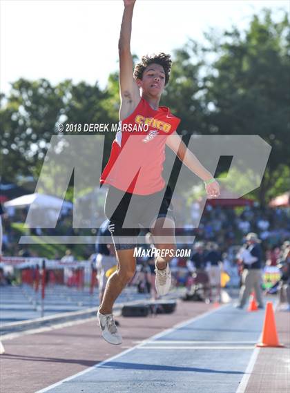 Thumbnail 2 in CIF State Track and Field Championships (Boys Triple Jump Qualifying) photogallery.