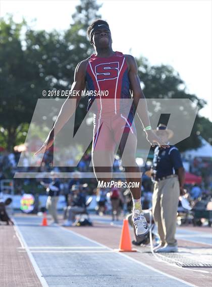 Thumbnail 1 in CIF State Track and Field Championships (Boys Triple Jump Qualifying) photogallery.