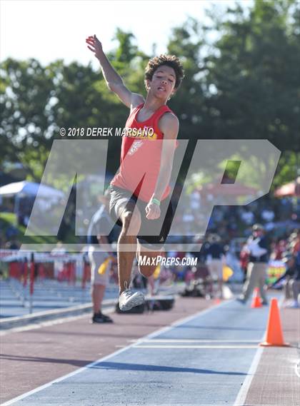 Thumbnail 1 in CIF State Track and Field Championships (Boys Triple Jump Qualifying) photogallery.