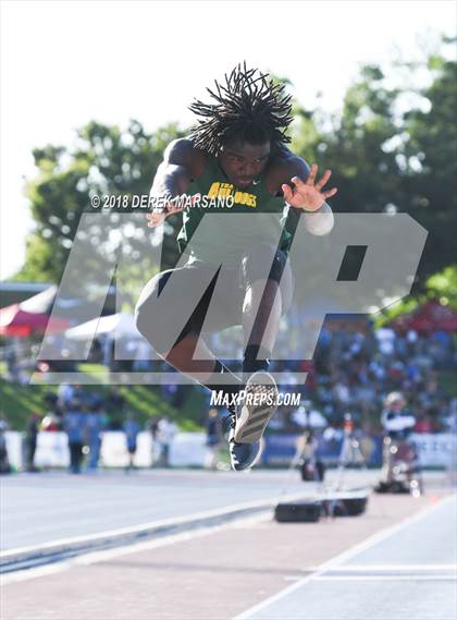 Thumbnail 2 in CIF State Track and Field Championships (Boys Triple Jump Qualifying) photogallery.