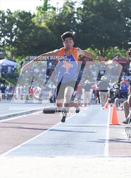 Thumbnail 1 in CIF State Track and Field Championships (Boys Triple Jump Qualifying) photogallery.